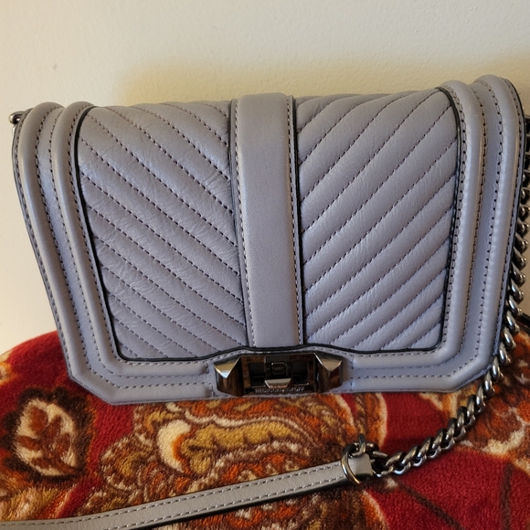 Rebecca Minkoff Handbags - Rebecca Minkoff Grey Quilted Leather Bag.